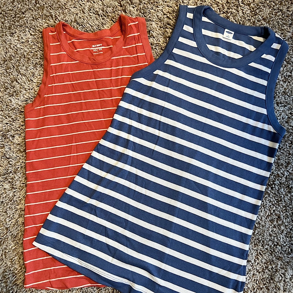 Old Navy Stripe Tank Tops